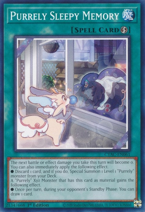 Purrely Sleepy Memory (61) (CYAC) - YuGiOh Single