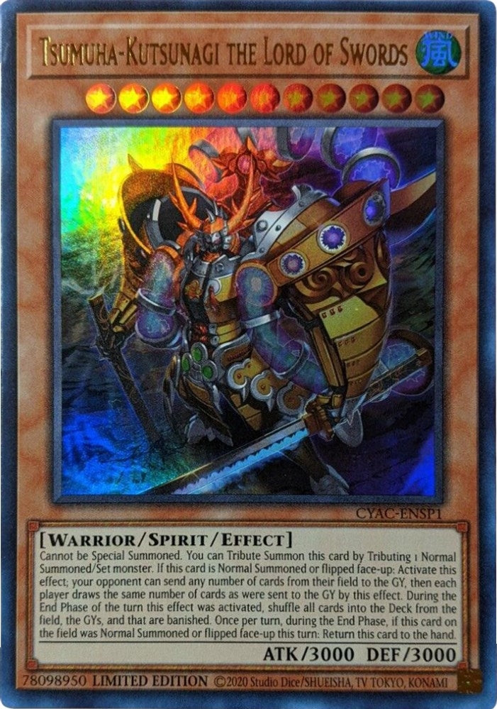 Tsumuha-Kutsunagi the Lord of Swords (1) (CYAC) - YuGiOh Single