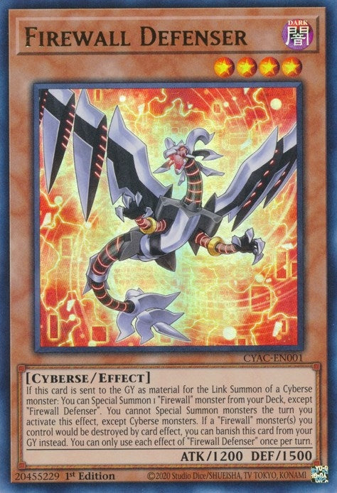 Firewall Defenser (1) (CYAC) - YuGiOh Single