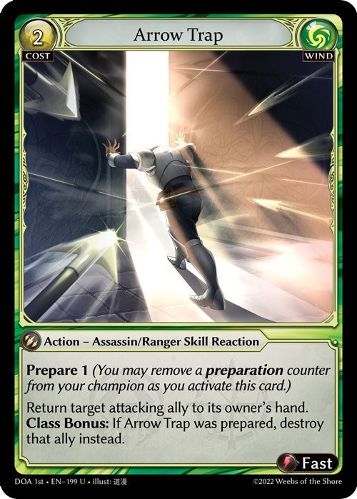 Image for Arrow Trap (199) (Dawn of Ashes 1st Edition) - Grand Archive TCG