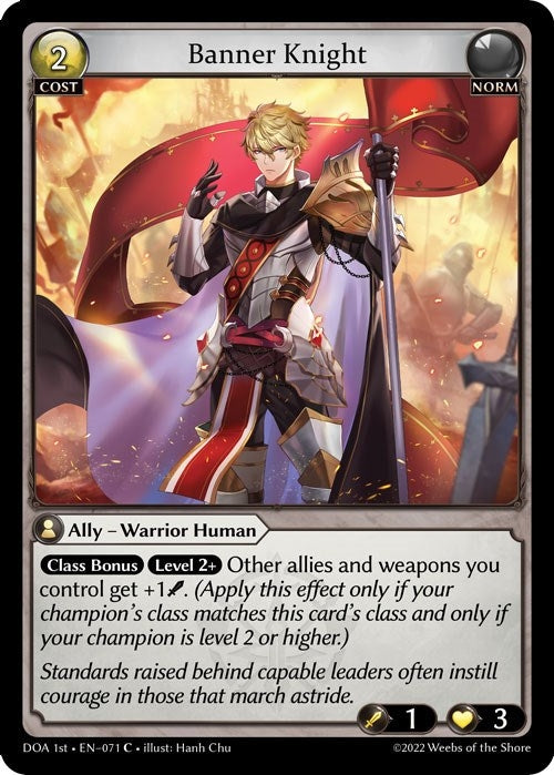 Image for Banner Knight (071) (Dawn of Ashes 1st Edition) - Grand Archive TCG