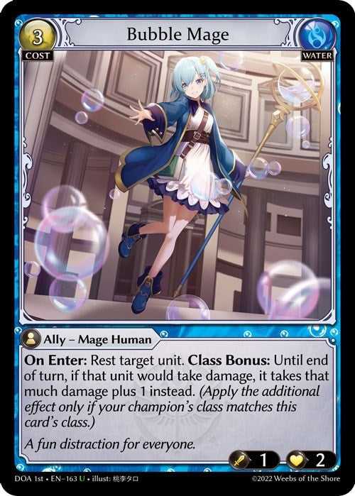 Image for Bubble Mage (163) (Dawn of Ashes 1st Edition) - Grand Archive TCG