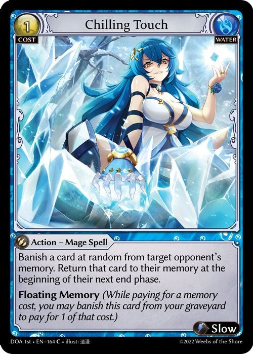 Image for Chilling Touch (164) (Dawn of Ashes 1st Edition) - Grand Archive TCG