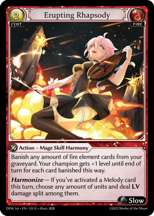 Image for Erupting Rhapsody (132) (Dawn of Ashes 1st Edition) - Grand Archive TCG