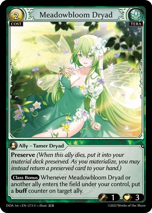 Image for Meadowbloom Dryad (273) (Dawn of Ashes 1st Edition) - Grand Archive TCG