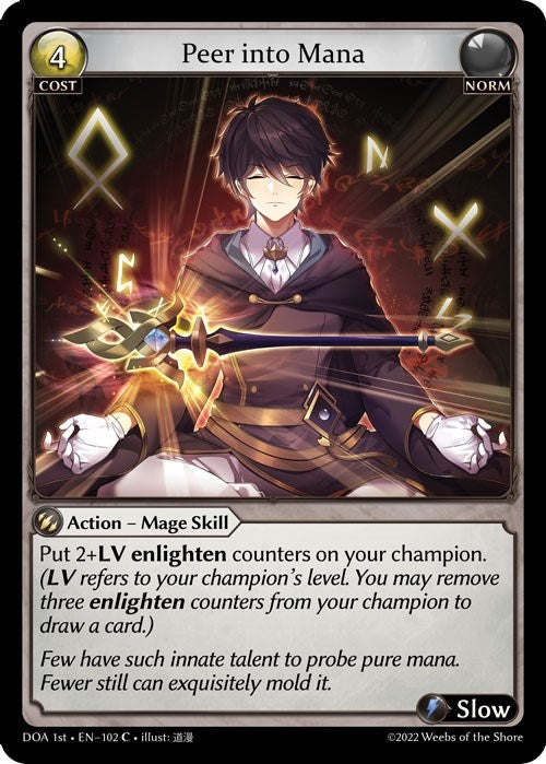 Image for Peer into Mana (102) (Dawn of Ashes 1st Edition) - Grand Archive TCG