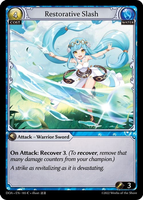 Image for Restorative Slash (185) (Dawn of Ashes 1st Edition) - Grand Archive TCG
