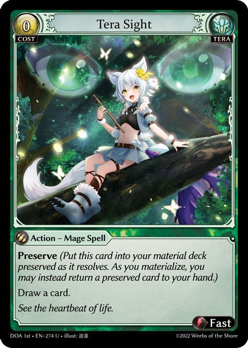 Image for Tera Sight (274) (Dawn of Ashes 1st Edition) - Grand Archive TCG