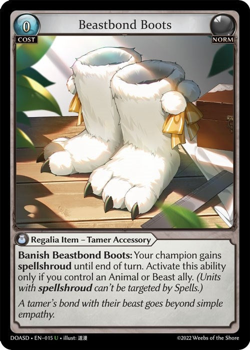 Image for Beastbond Boots (015) (Dawn of Ashes Starter Decks) - Grand Archive TCG