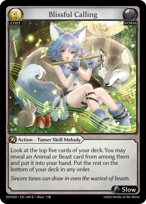 Image for Blissful Calling (040) (Dawn of Ashes Starter Decks) - Grand Archive TCG