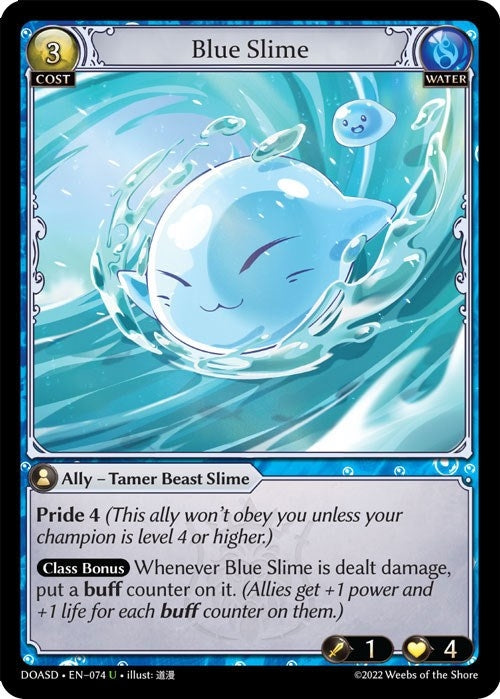 Image for Blue Slime (074) (Dawn of Ashes Starter Decks) - Grand Archive TCG