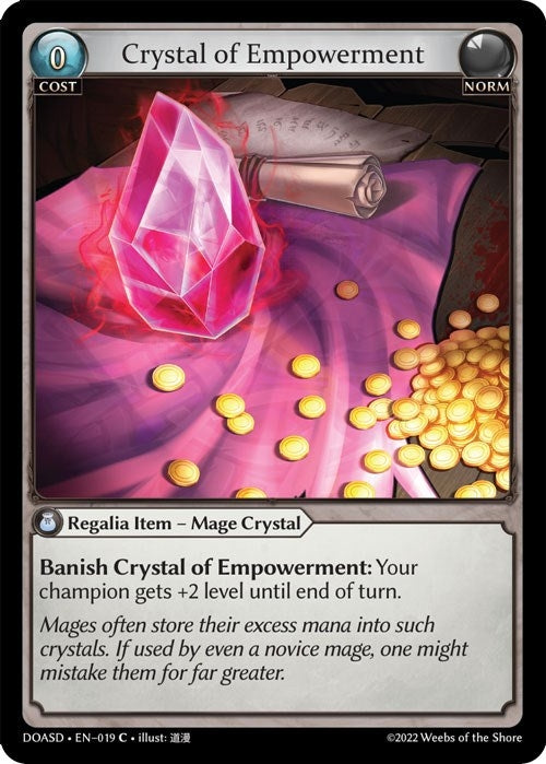 Image for Crystal of Empowerment (019) (Dawn of Ashes Starter Decks) - Grand Archive TCG