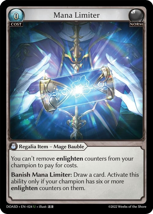 Image for Mana Limiter (024) (Dawn of Ashes Starter Decks) - Grand Archive TCG