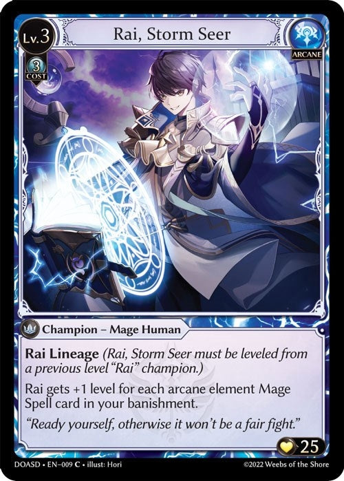 Image for Rai, Storm Seer (009) (Dawn of Ashes Starter Decks) - Grand Archive TCG