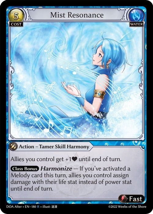 Image for Mist Resonance (180) (Dawn of Ashes Alter Edition) - Grand Archive TCG