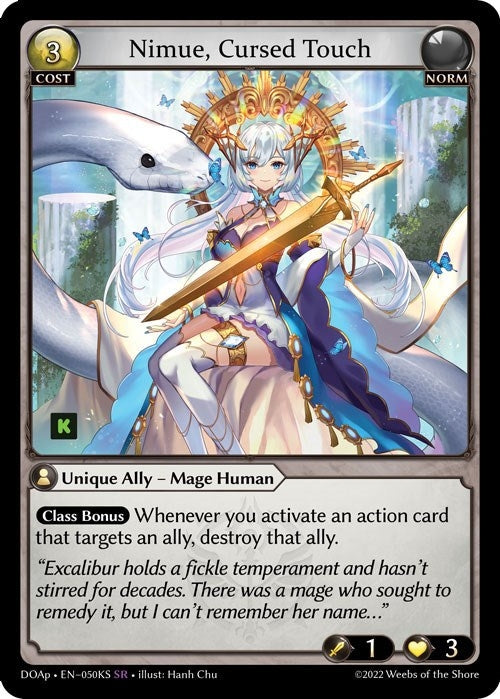 Image for Nimue, Cursed Touch (050KS) (Dawn of Ashes Prelude) - Grand Archive TCG