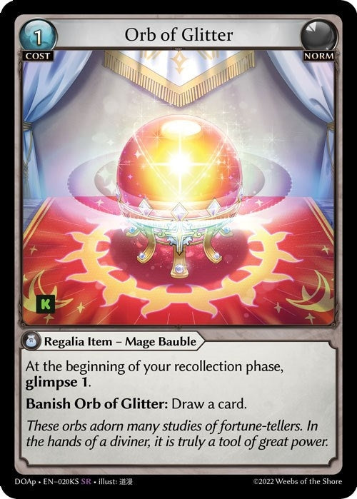 Image for Orb of Glitter (020KS) (Dawn of Ashes Prelude) - Grand Archive TCG