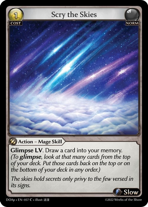 Image for Scry the Skies (057) (Dawn of Ashes Prelude) - Grand Archive TCG