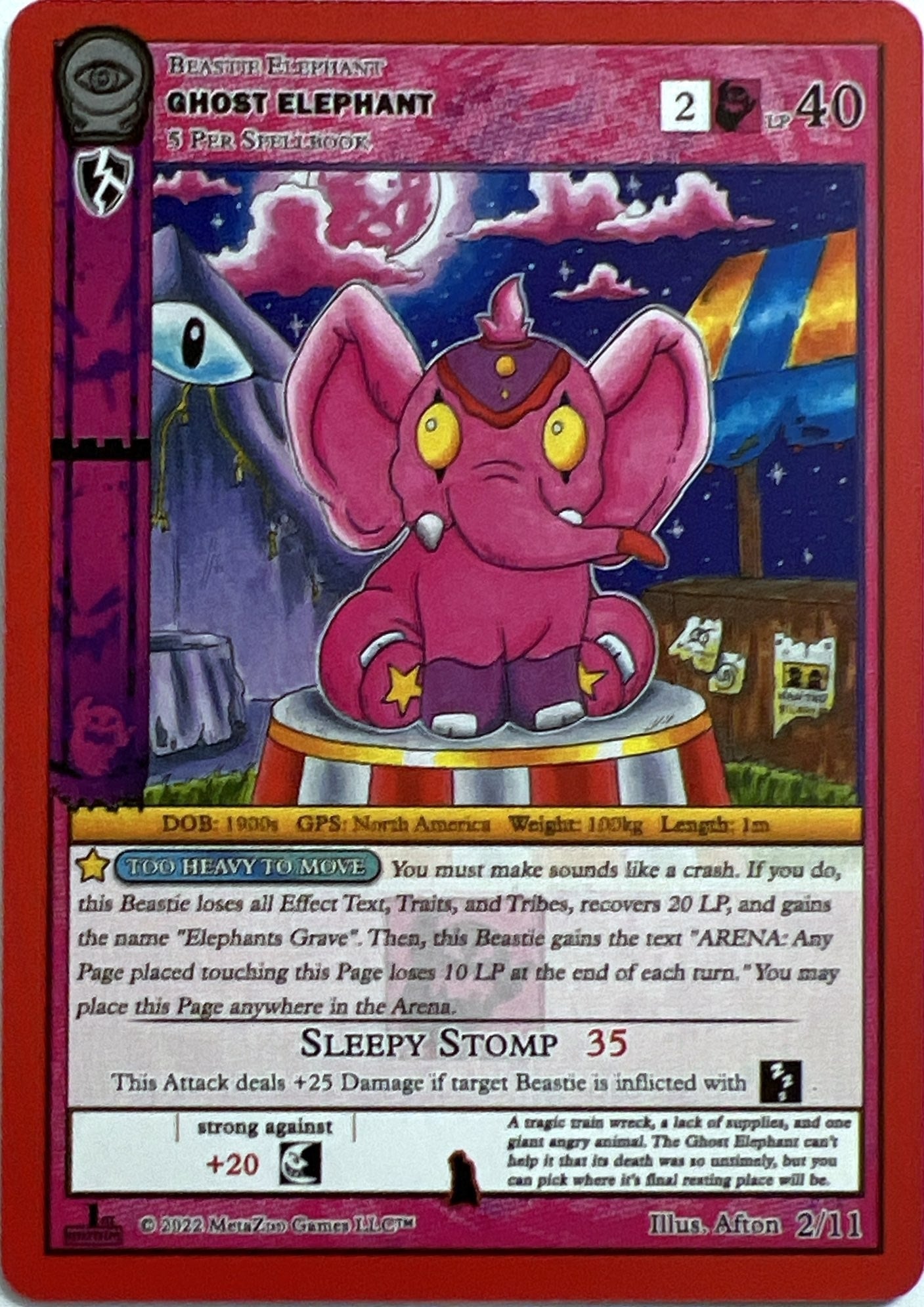 Ghost Elephant (2) (SCE1E-RE) - MetaZoo Single