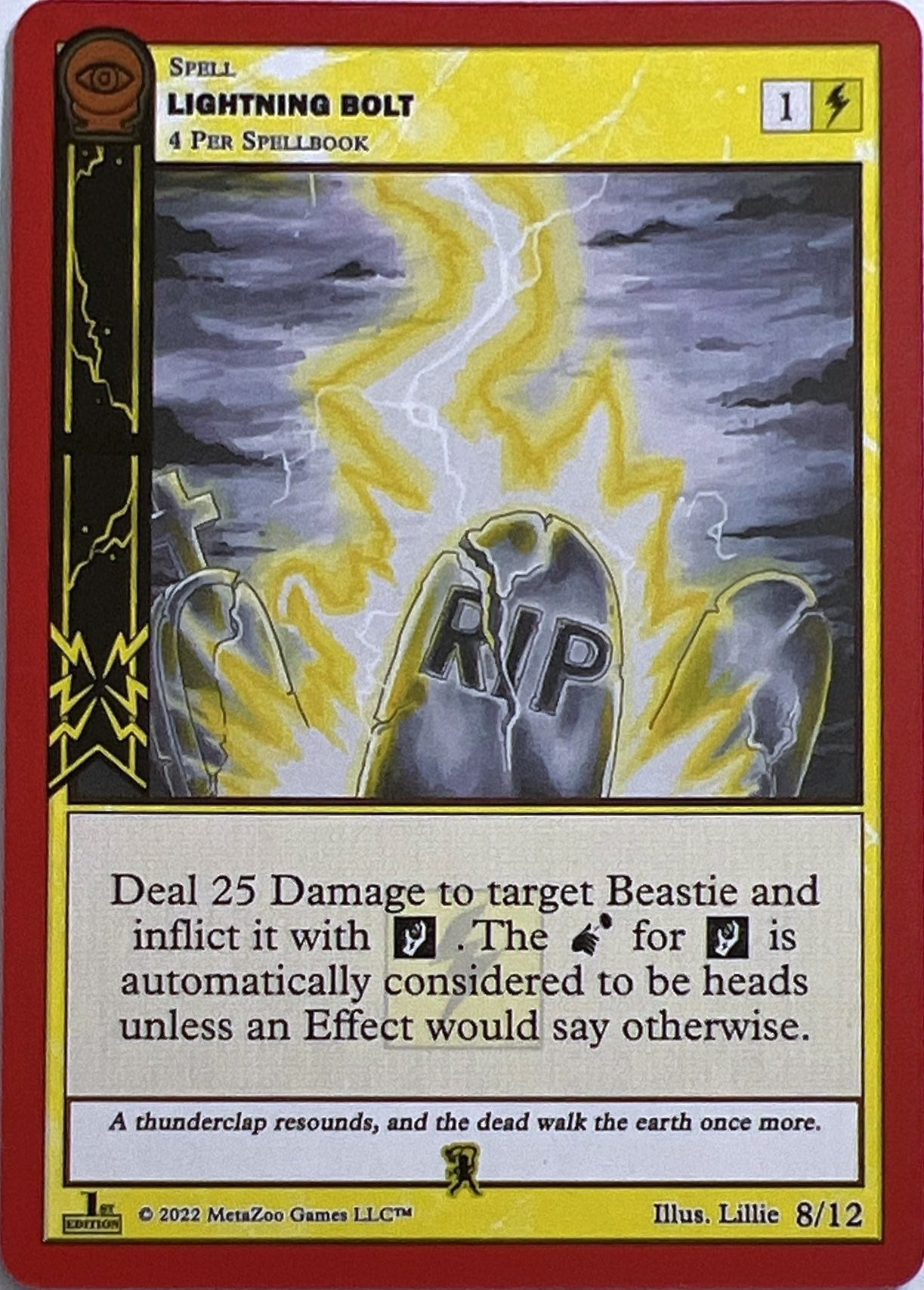 Lightning Bolt (8) (SCE1E-RE) - MetaZoo Single