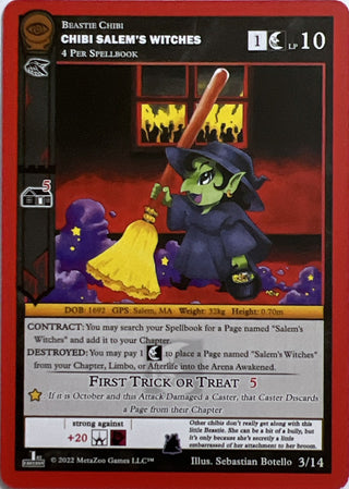 Chibi Salem’s Witches (3) (SCE1E-RE) - MetaZoo Single
