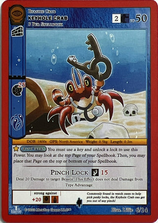 Keyhole Crab (6) (SCE1E-RE) - MetaZoo Single
