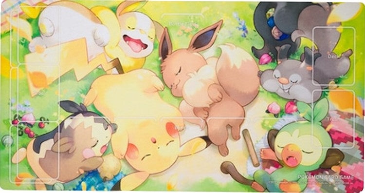 Pokemon TCG: Pokemon Center Japan Exclusive Pikachu & Eevee “Thank you everyone” Playmat - Playmats Sealed