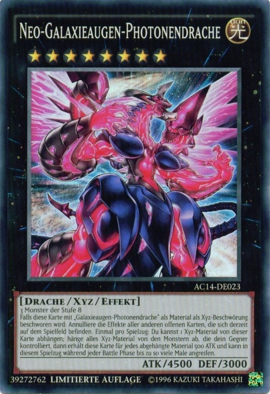Neo Galaxy-Eyes Photon Dragon (German) - ’Neo-Galaxieaugen-Photonendrache’ (14023) (AC14) - YuGiOh Single