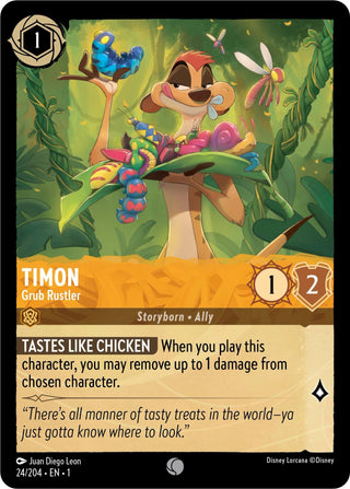 Timon - Grub Rustler (24) (1) - Disney Lorcana Single