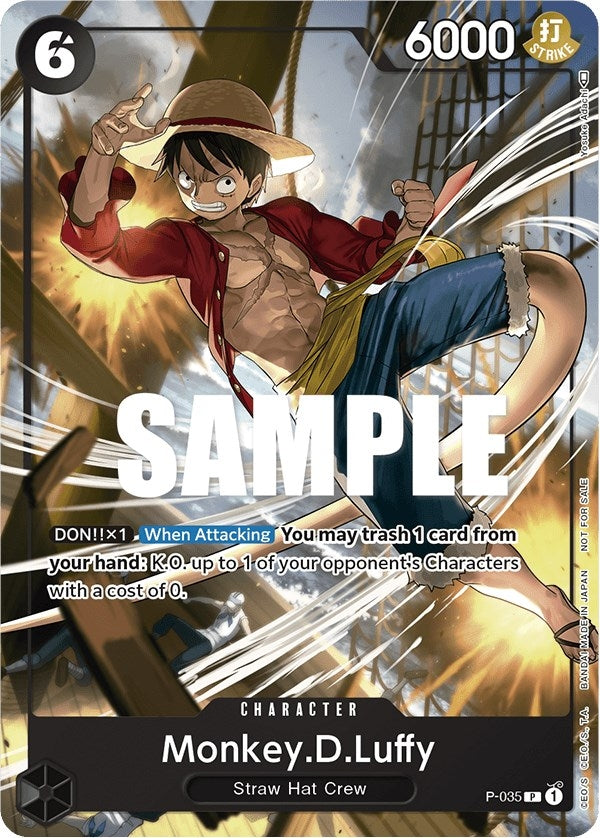 Monkey.D.Luffy (Pirates Party Vol. 3) (35) (OP-PR) - One Piece Card Game Single