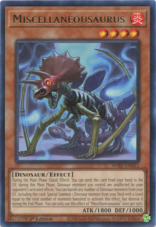 Miscellaneousaurus (11) (WISU) - YuGiOh Single