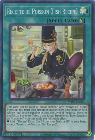 Recette de Poisson (Fish Recipe) (37) (WISU) - YuGiOh Single