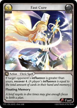 Fast Cure (32) (FTC) - Grand Archive TCG Single