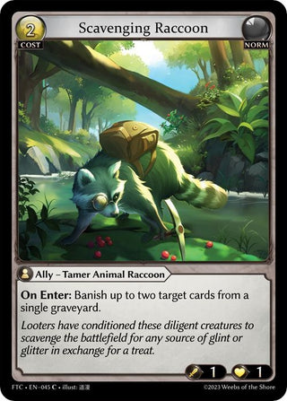 Scavenging Raccoon (45) (FTC) - Grand Archive TCG Single