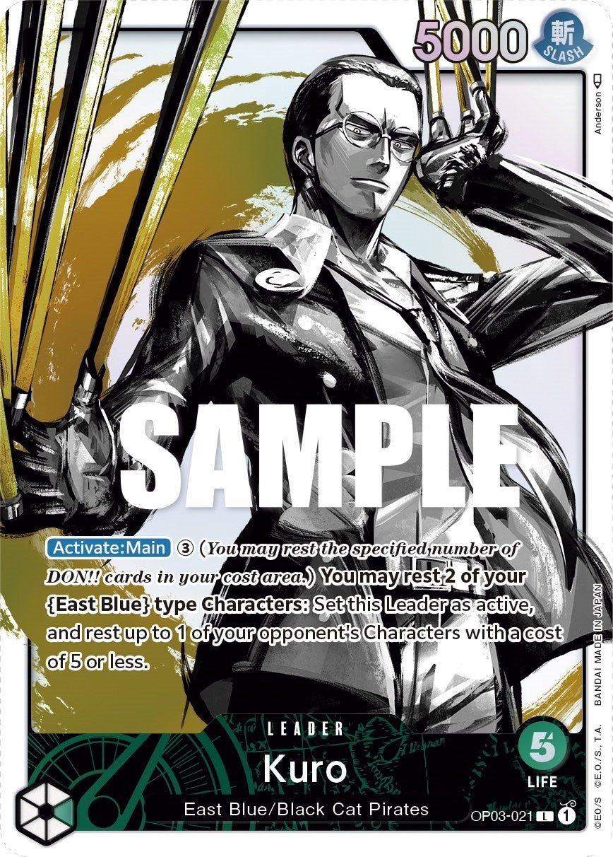 Kuro (Alternate Art) (3021) (OP03) - One Piece Card Game Single
