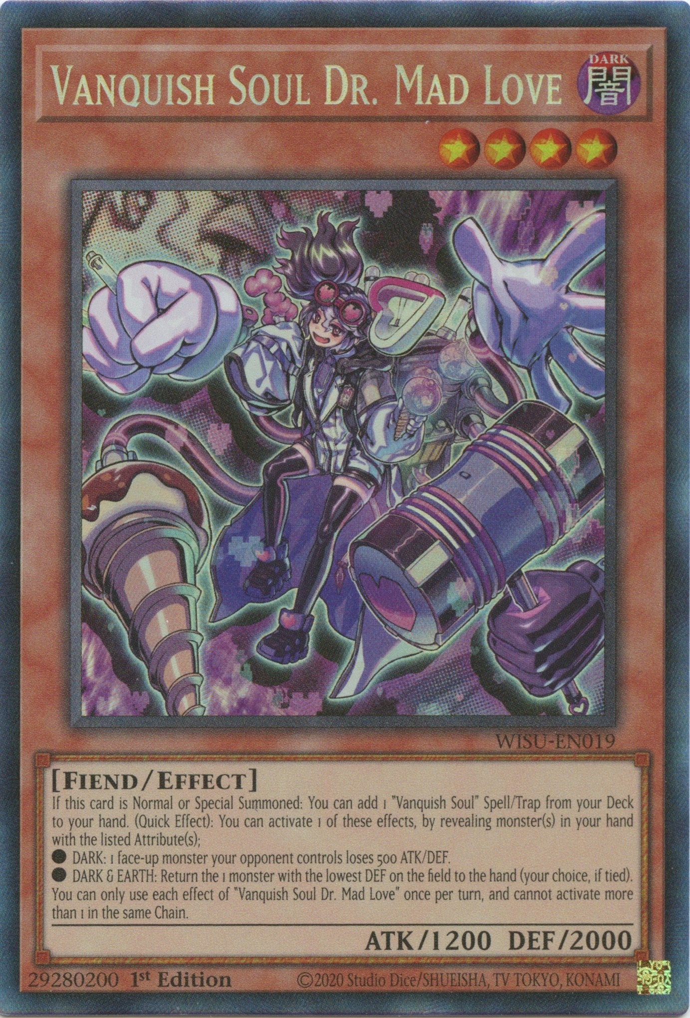 Vanquish Soul Dr. Mad Love (CR) (19) (WISU) - YuGiOh Single