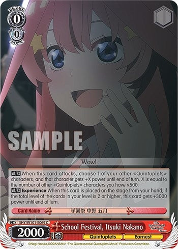 School Festival Itsuki Nakano (5) - Weiss Schwarz Single