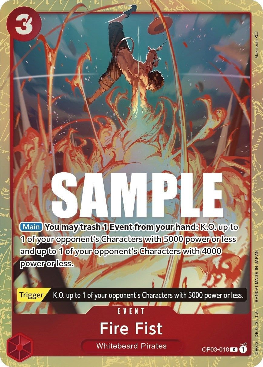 Fire Fist (Alternate Art) (3018) (OP03) - One Piece Card Game Single