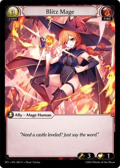 Image for Blitz Mage (003) (Supporter Pack 1) - Grand Archive TCG