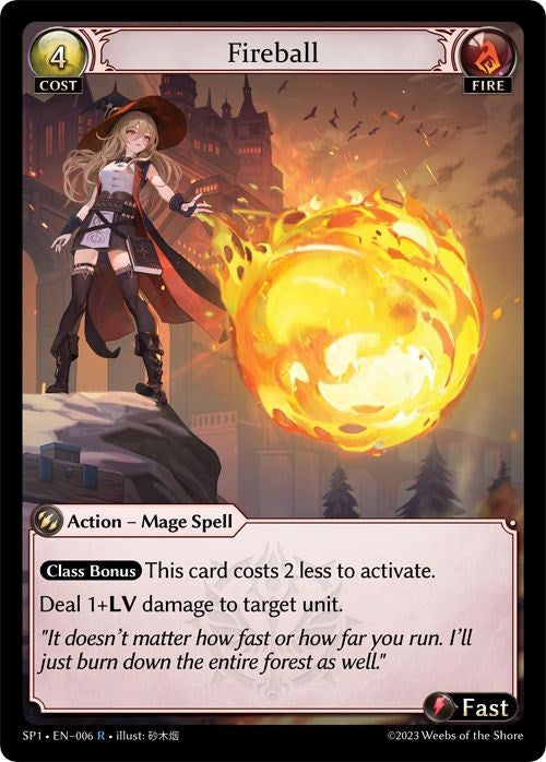 Image for Fireball (006) (Supporter Pack 1) - Grand Archive TCG