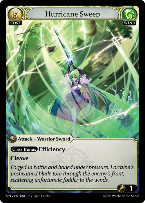 Image for Hurricane Sweep (010) (Supporter Pack 1) - Grand Archive TCG
