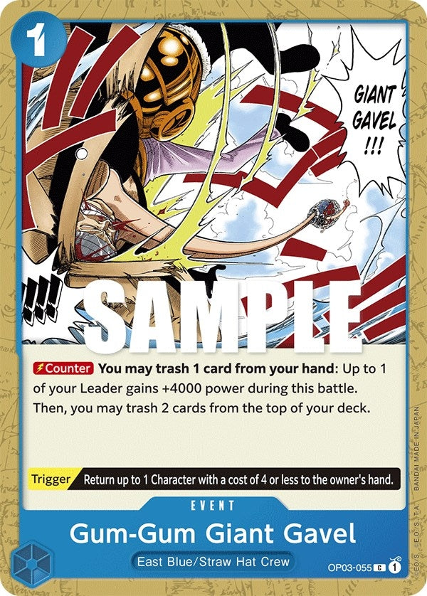 Gum-Gum Giant Gavel (3055) (OP03) - One Piece Card Game Single