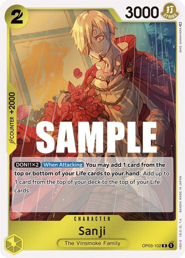 Sanji (3102) (OP03) - One Piece Card Game Single