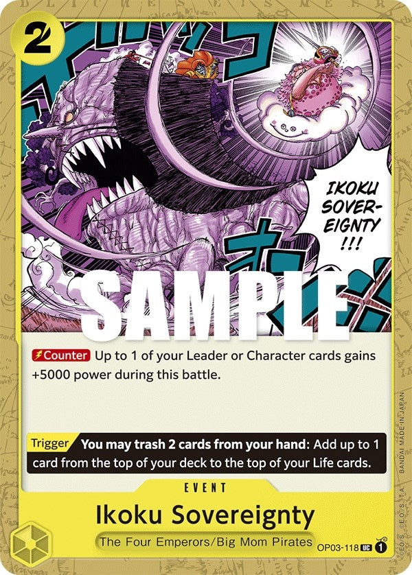 Ikoku Sovereignty (3118) (OP03) - One Piece Card Game Single