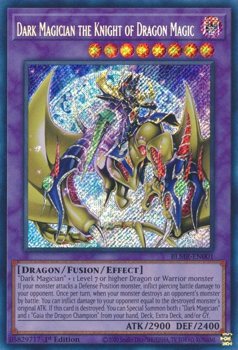 Dark Magician the Knight of Dragon Magic (1) (BLMR) - YuGiOh Single