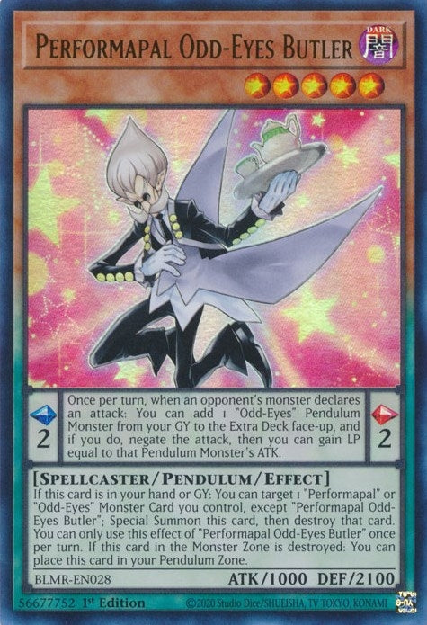 Performapal Odd-Eyes Butler (28) (BLMR) - YuGiOh Single