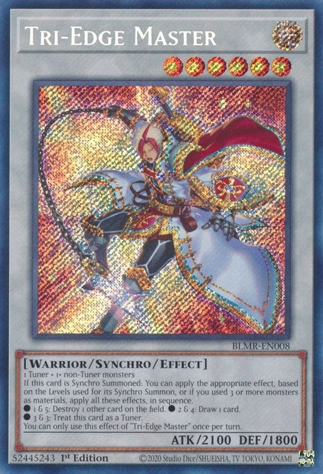Tri-Edge Master (8) (BLMR) - YuGiOh Single