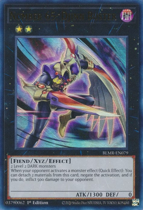 Number 65: Djinn Buster (79) (BLMR) - YuGiOh Single