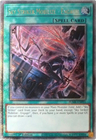 Sky Striker Mobilize - Engage! (Quarter Century Secret Rare) (91) (BLMR) - YuGiOh Single
