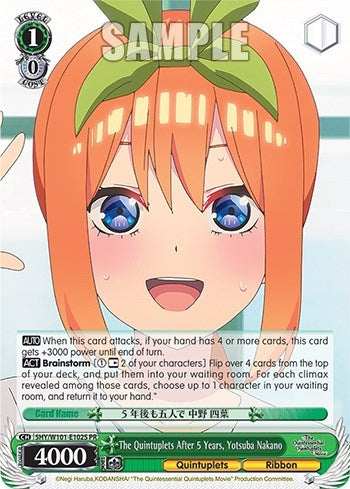 The Quintuplets After 5 Years Yotsuba Nakano (Foil) (5) - Weiss Schwarz Single